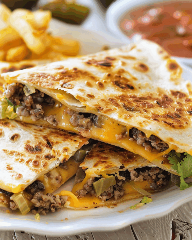 Cheeseburger Quesadilla
