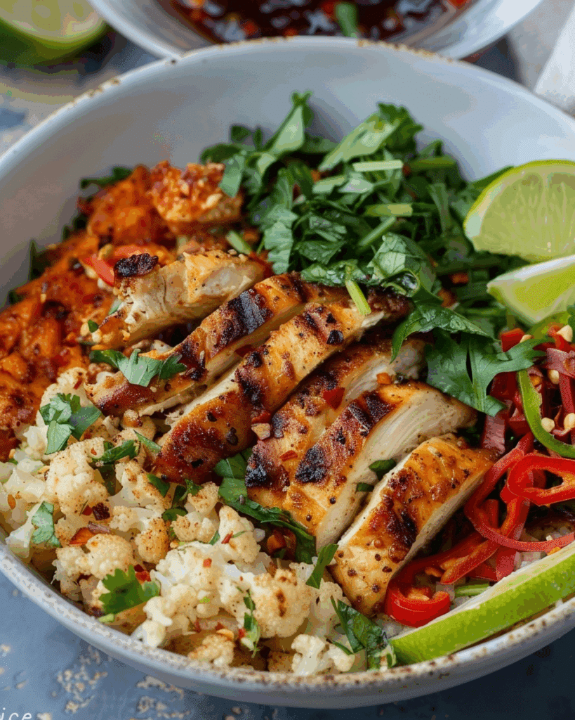 Chicken and Cauliflower “Rice” Bowls