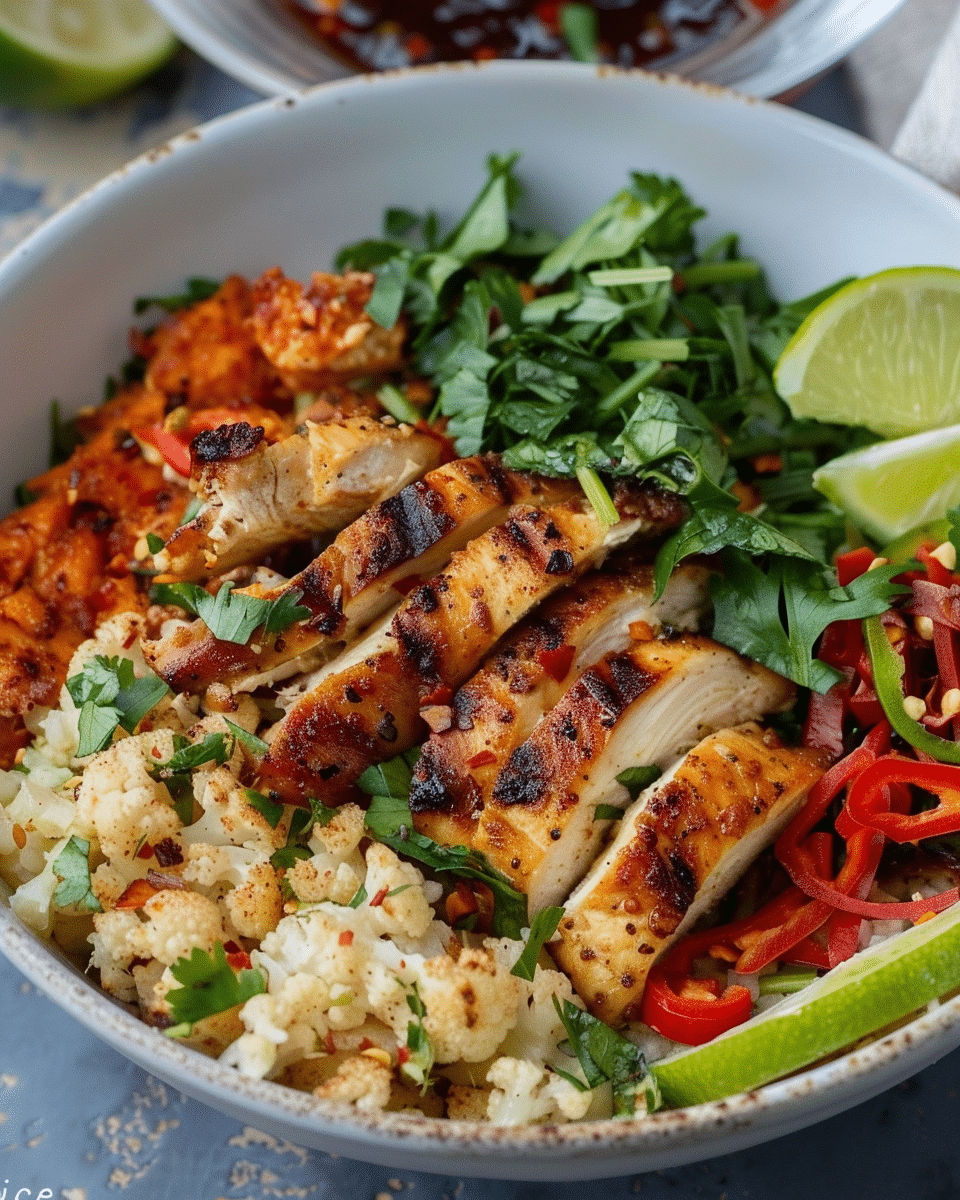 Chicken and Cauliflower “Rice” Bowls