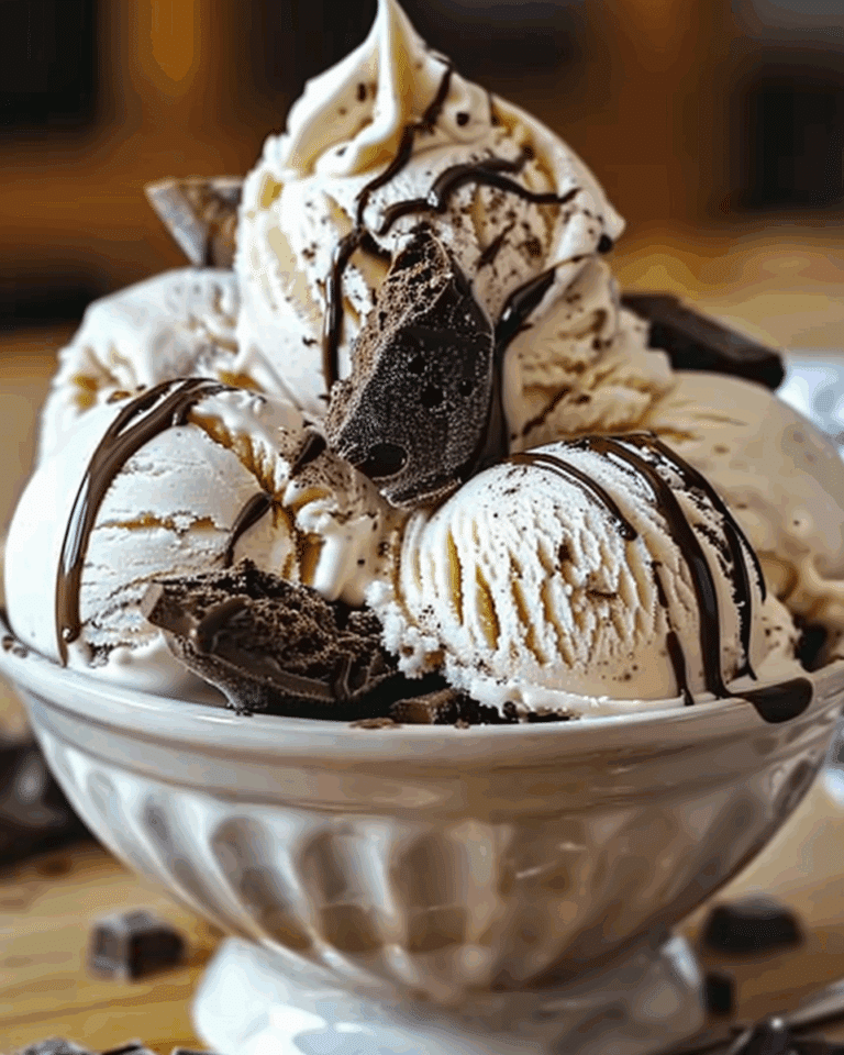 Homemade Moose Tracks Ice Cream