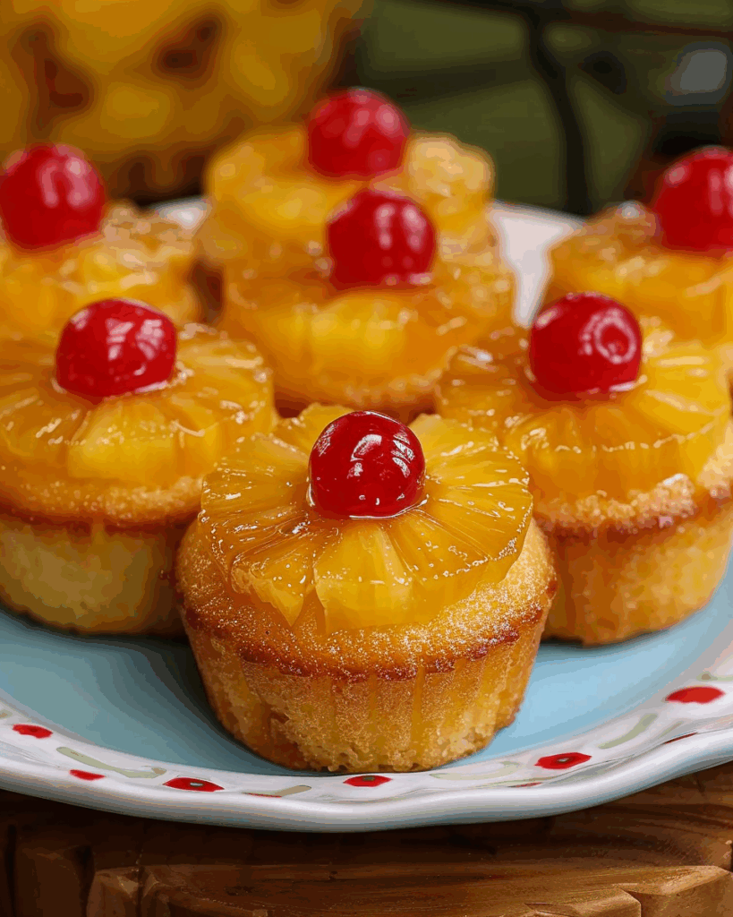 Pineapple Upside Down Cupcakes Recipe