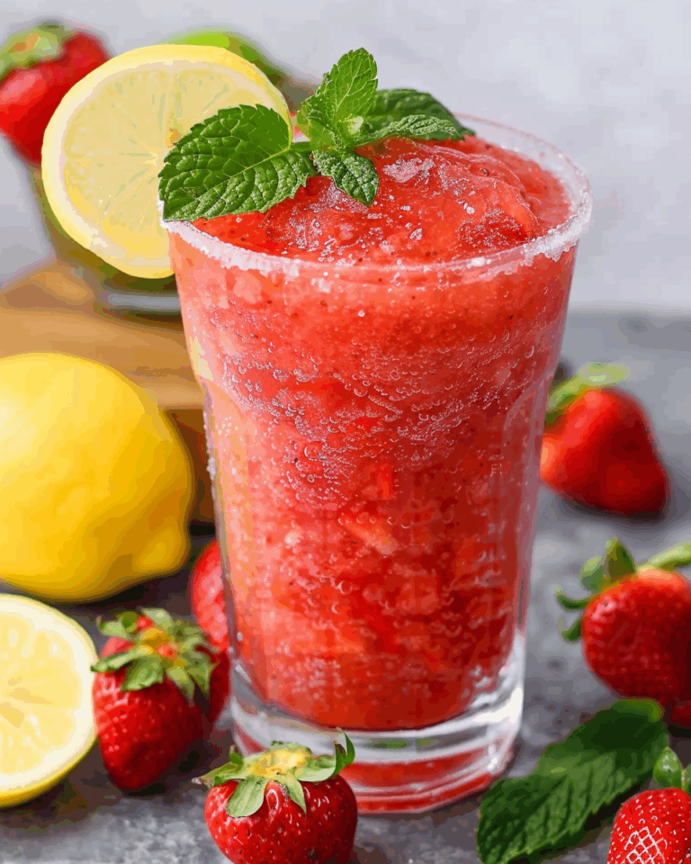 4-Ingredient Ice Strawberry Slush
