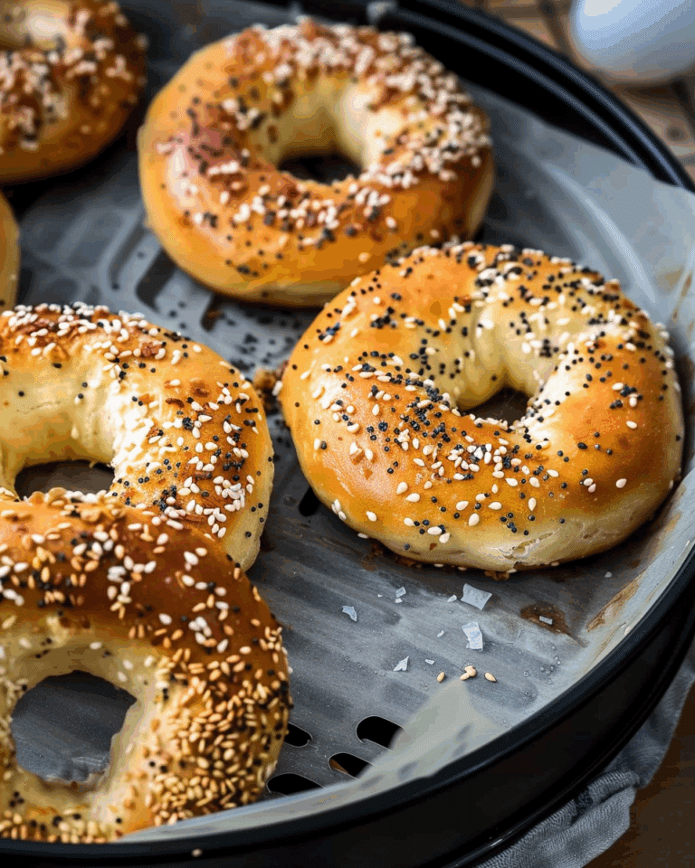 Air Fryer Protein Bagels
