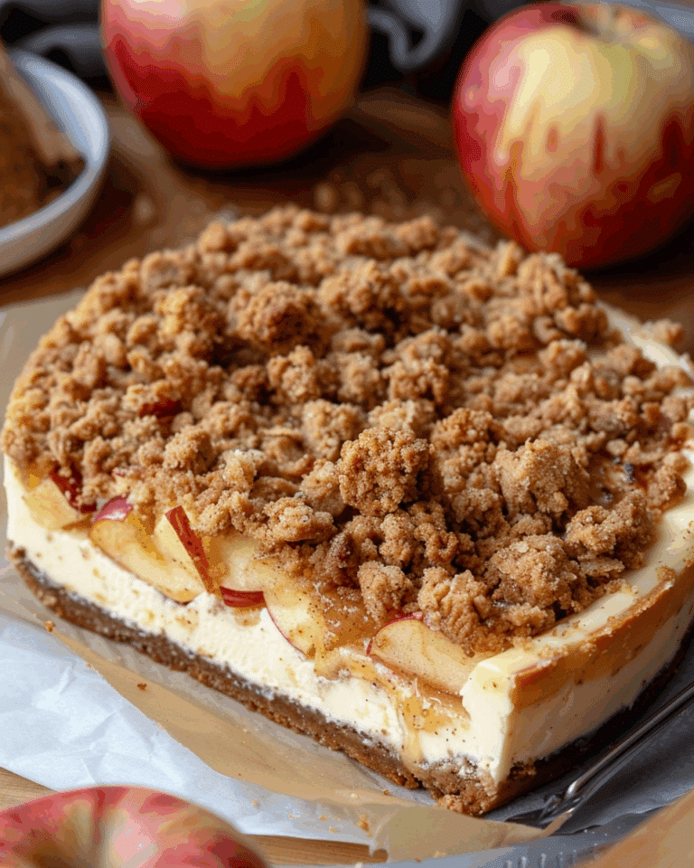 Apple Crumble Cheesecake