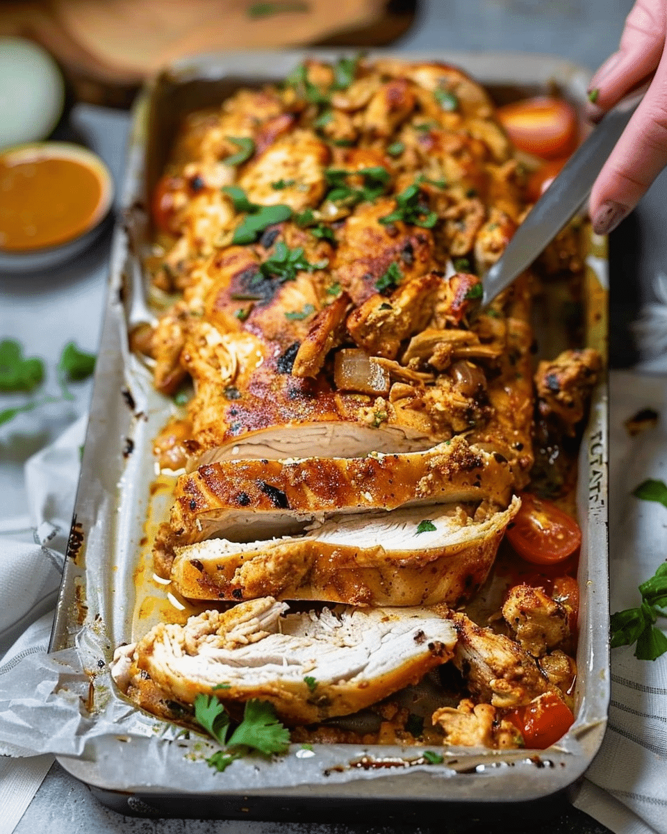 Chicken Shawarma In A Loaf Pan