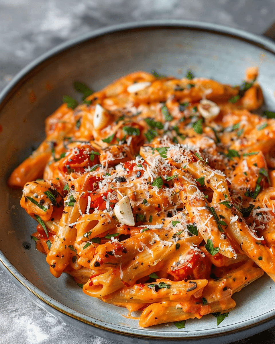 Creamy Tomato Garlic Pasta Recipe
