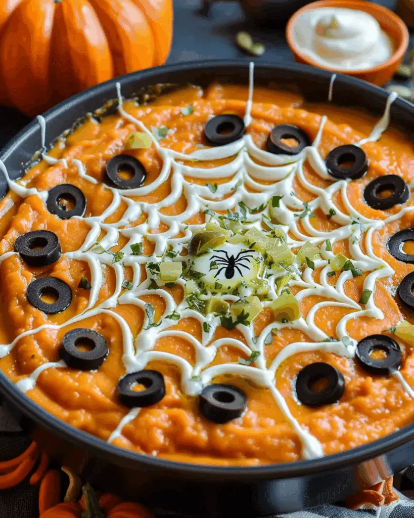 Irresistible Pumpkin Spiderweb Queso Dip for Cozy Fall Nights