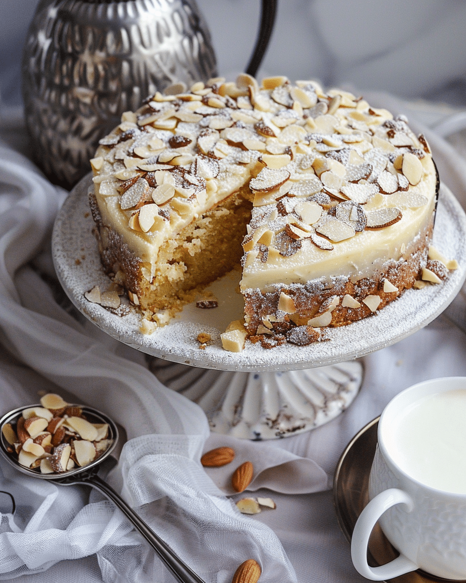 Almond Cardamom Cake