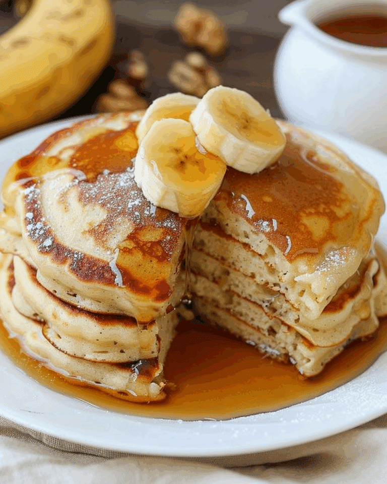 Brown Sugar Banana Pancakes