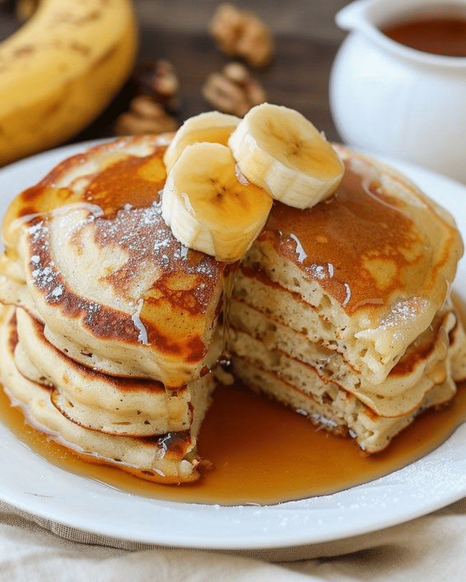 Brown Sugar Banana Pancakes
