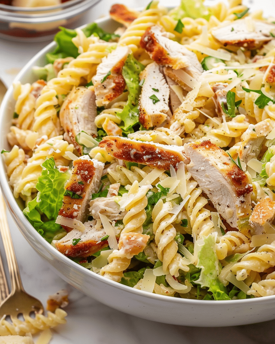 Chicken Caesar Pasta Salad