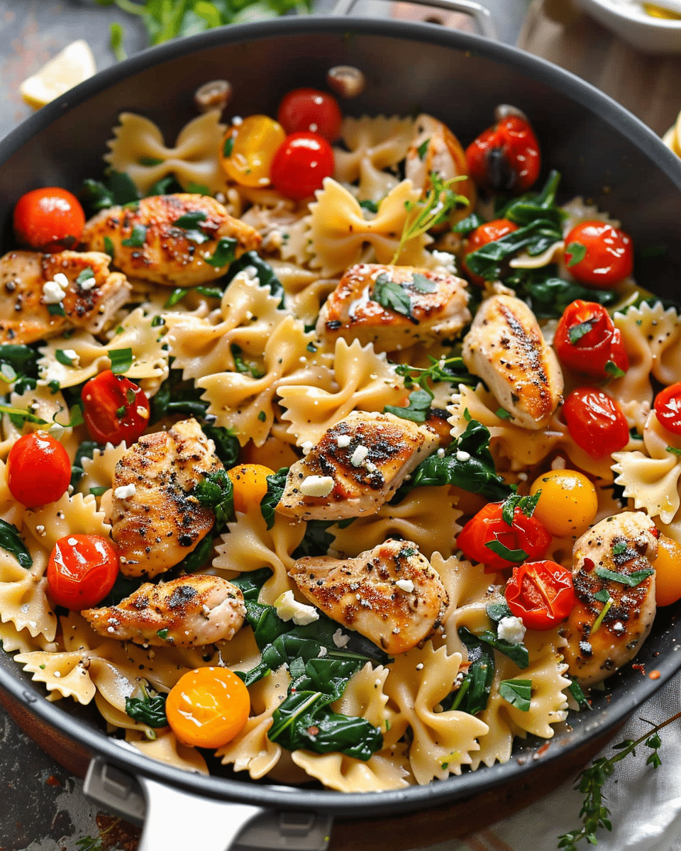 Chicken Feta Pasta