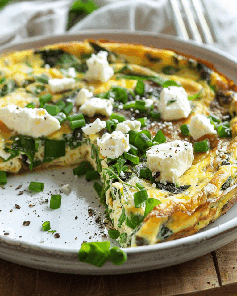 Garden Frittata with Goat Cheese & Potatoes
