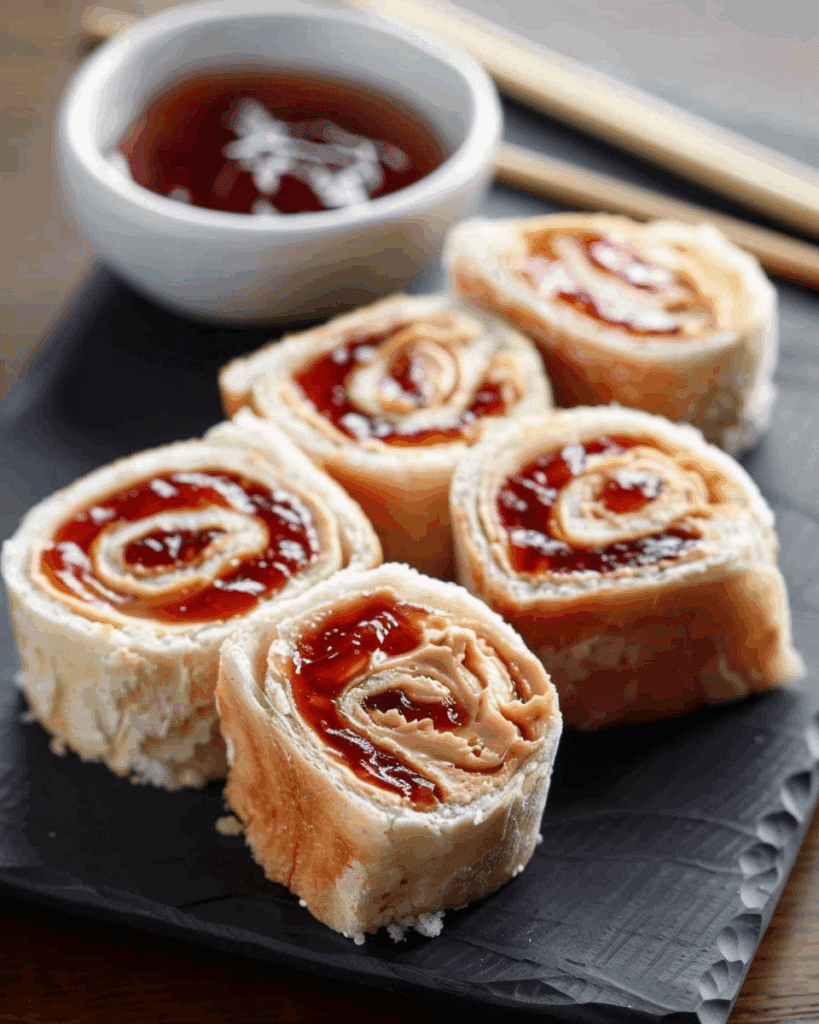 How to Make Peanut Butter and Jelly Sushi Rolls