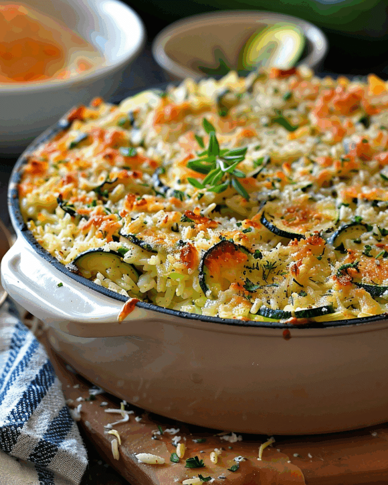 Zucchini Rice Casserole: Comfort in Every Bite!