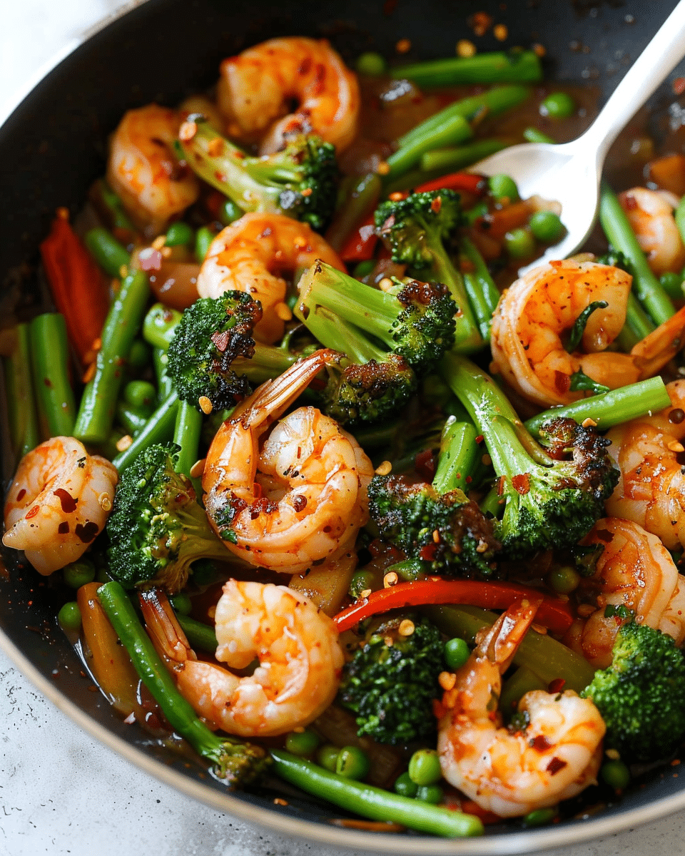 15-Minute Spicy Shrimp and Vegetable Stir-Fry
