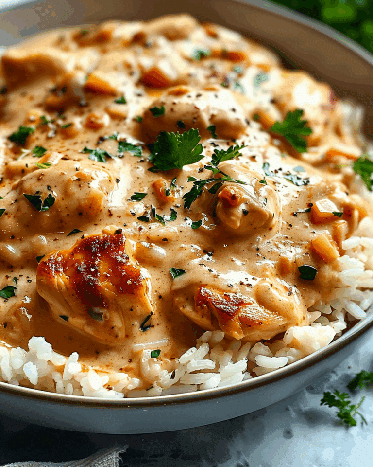 Creamy Smothered Chicken and Rice