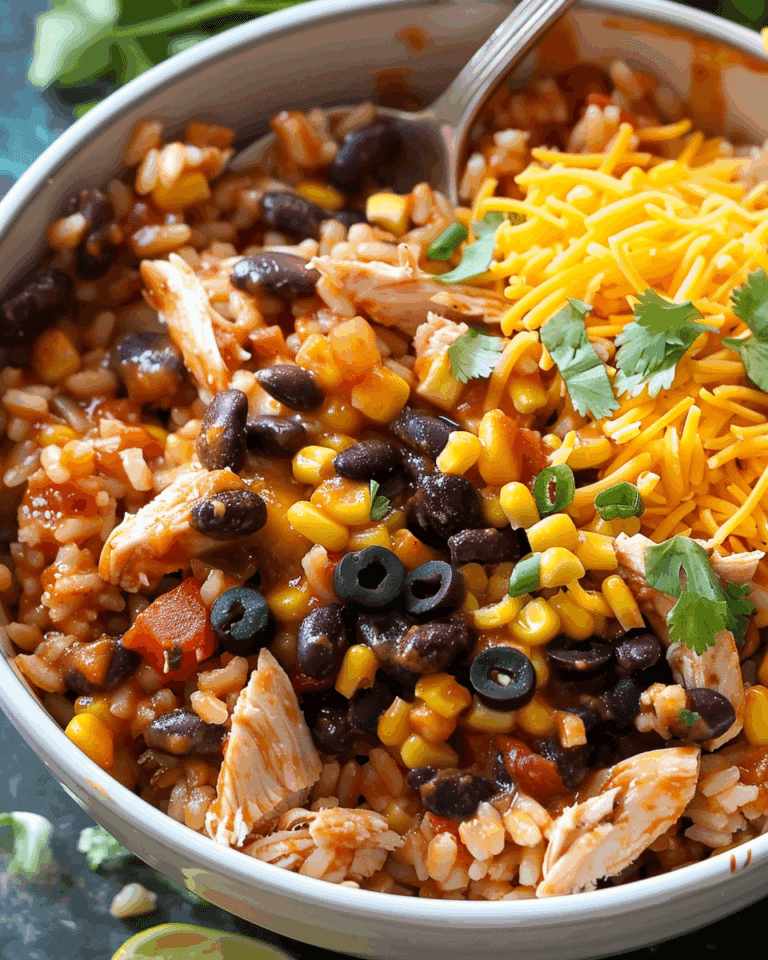 One-Pot BBQ Chicken Burrito Bowls