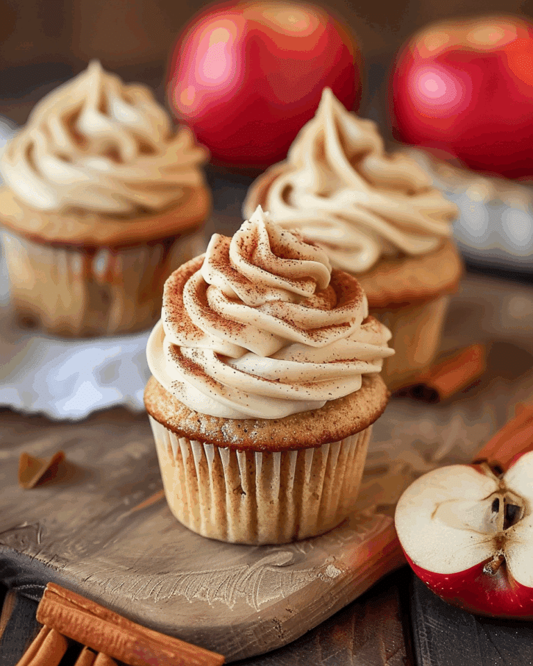 Apple Cider Cupcakes with Spiced Buttercream Frosting (gluten-free, whole grain)