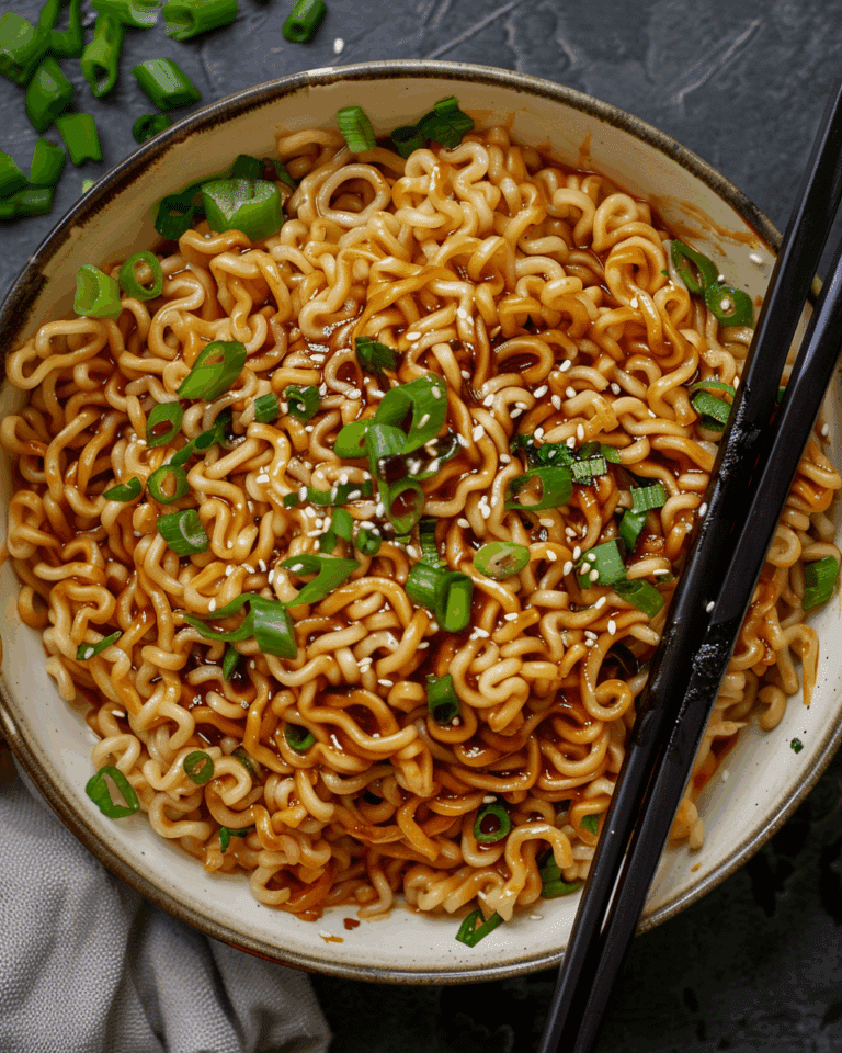 Easy Saucy Ramen Noodles