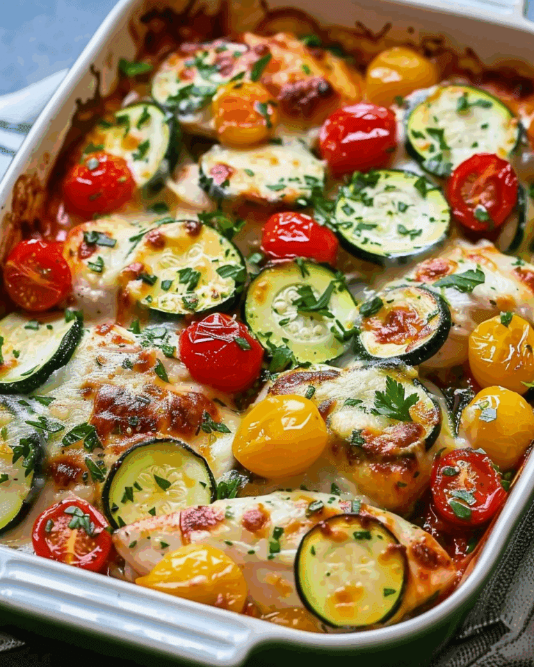 Mediterranean Chicken Zucchini Bake – Healthy, Flavorful & Easy