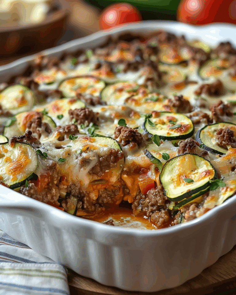 Zucchini Hamburger Casserole