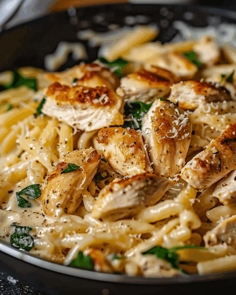Healthy Garlic Parmesan Chicken Pasta