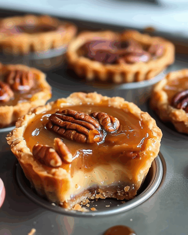 Baby Caramel Pecan Impossible Pies