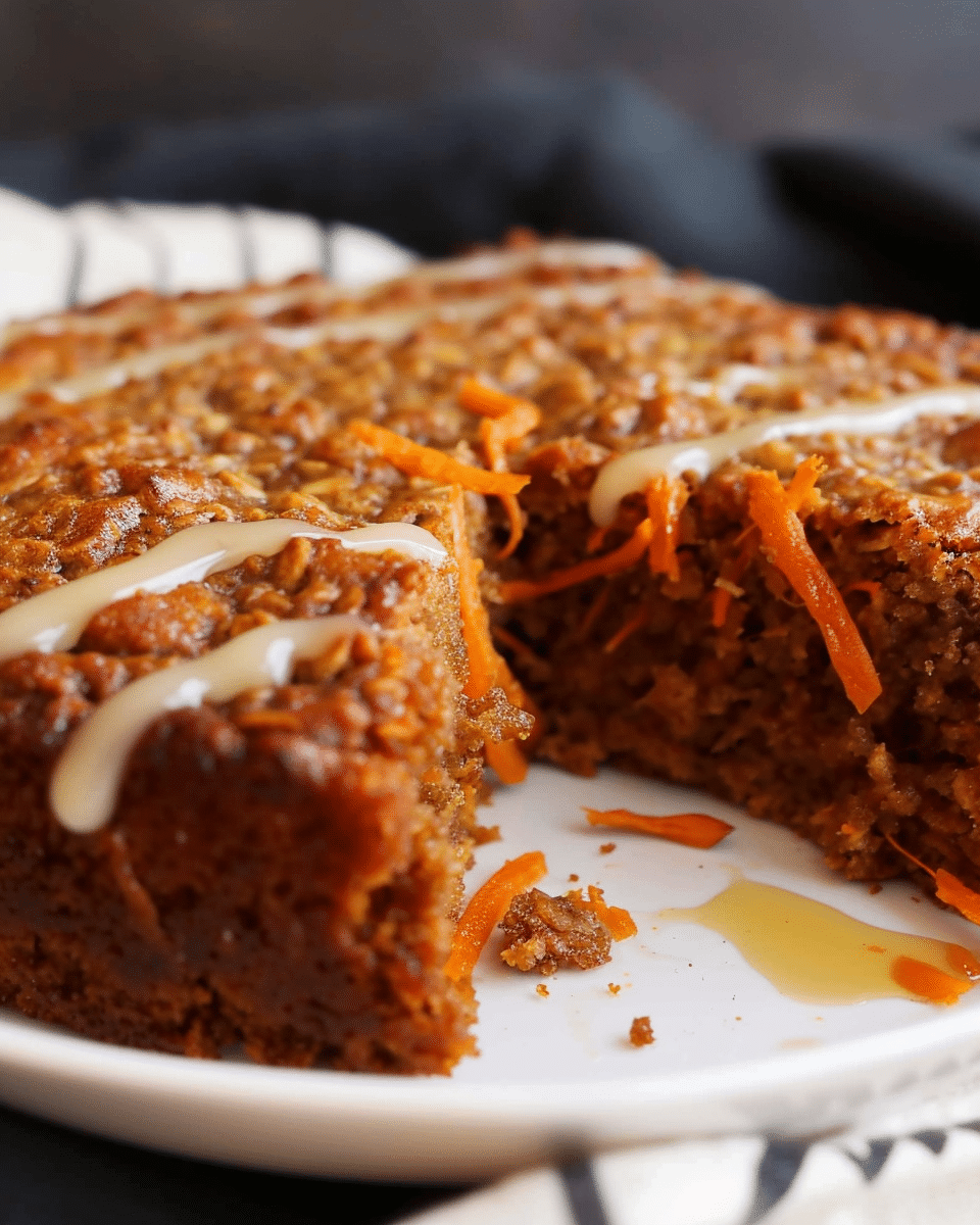 Easy Flourless Oatmeal Carrot Cake Recipe