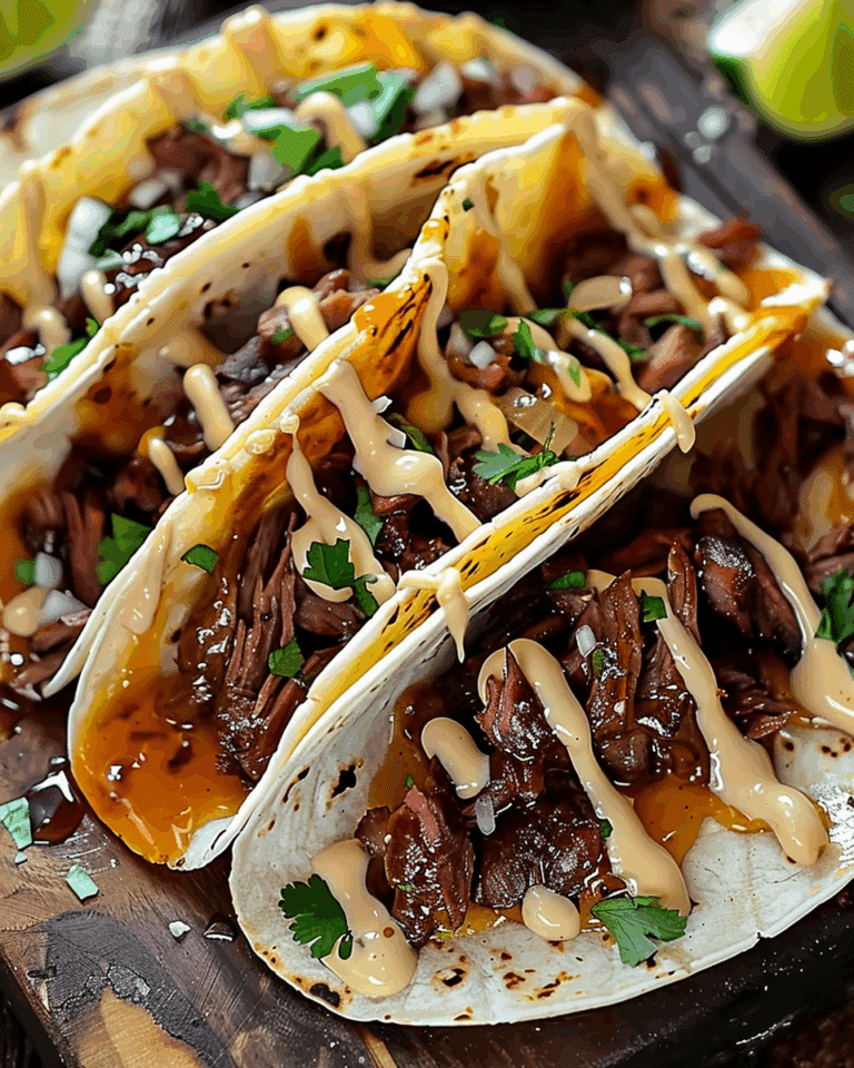 Garlic Butter Honey BBQ Beef Tacos