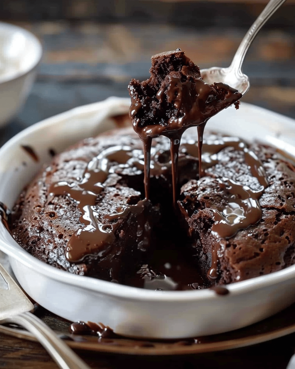 Hot Fudge Chocolate Pudding Cake