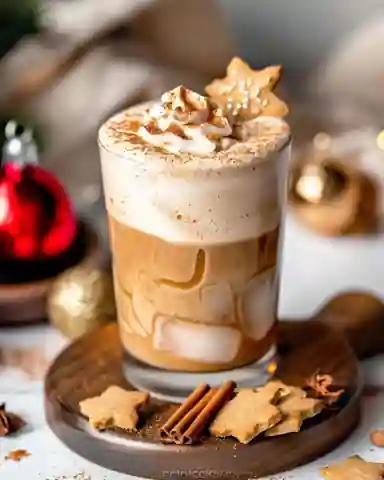 Iced Gingerbread Oat Milk Chai Tea Latte