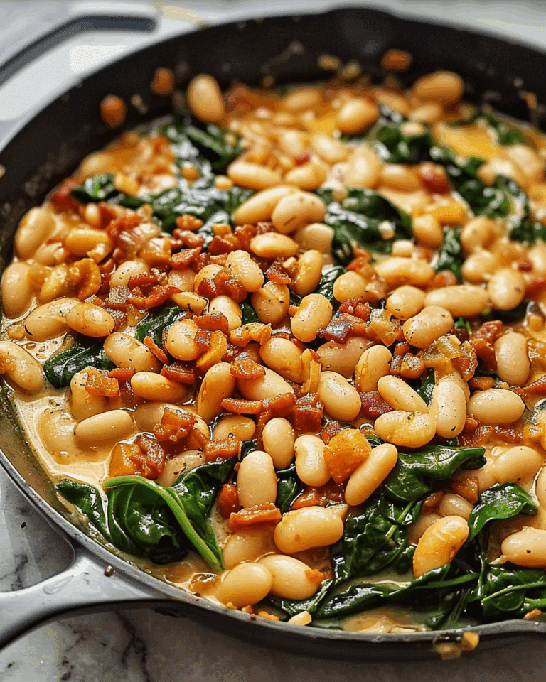 Marry Me White Bean & Spinach Skillet Recipe