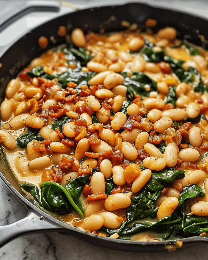 Marry Me White Bean & Spinach Skillet Recipe