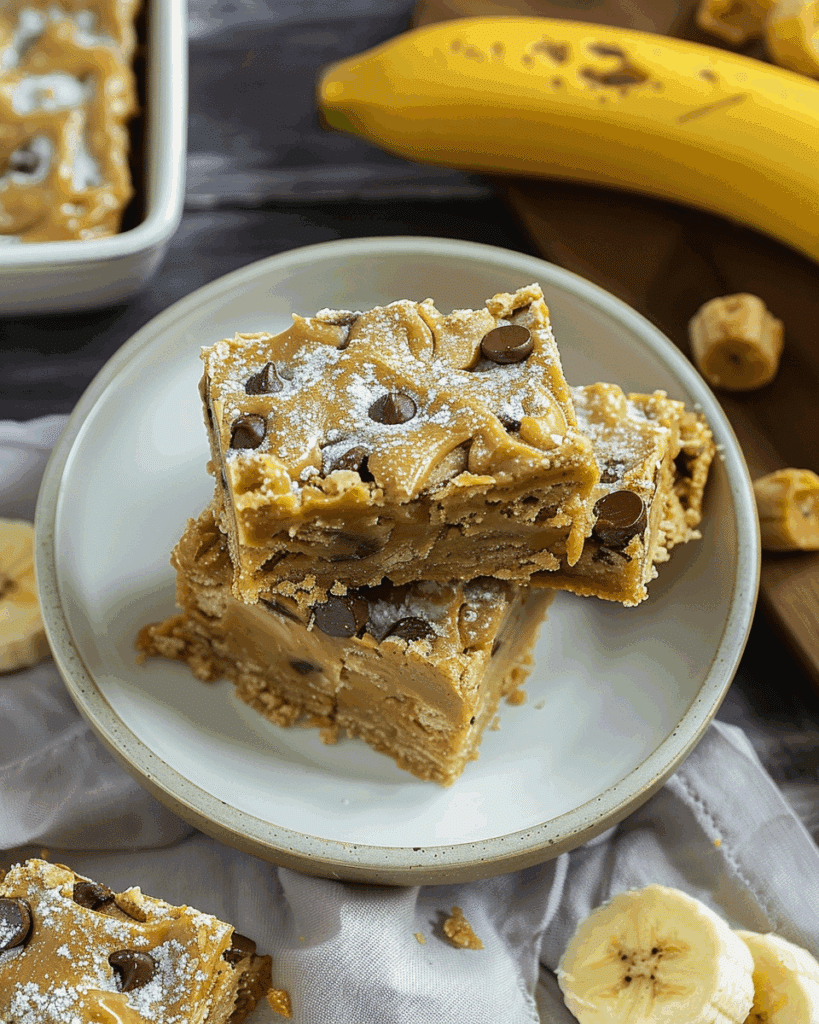 Peanut Butter Banana Bars