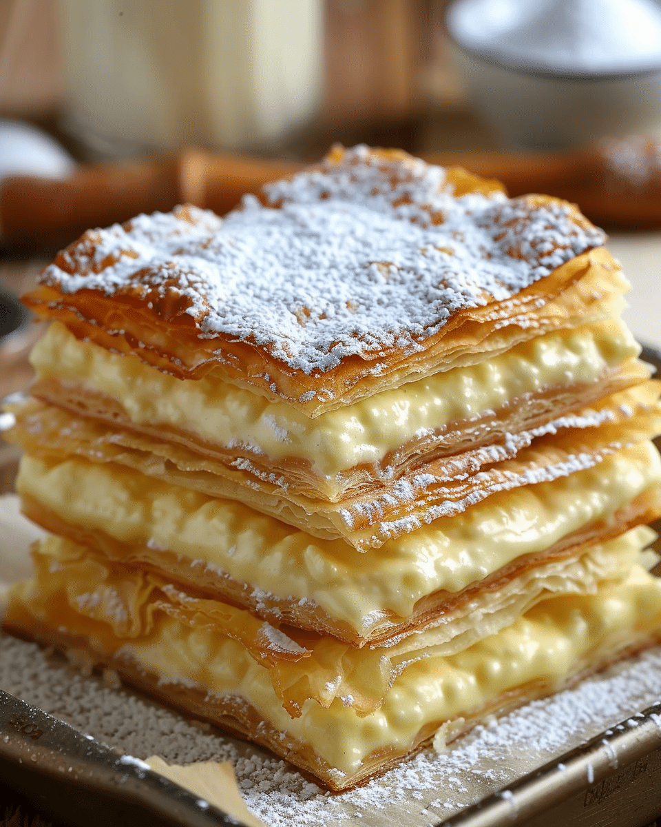 Vanilla Custard Cream Squares