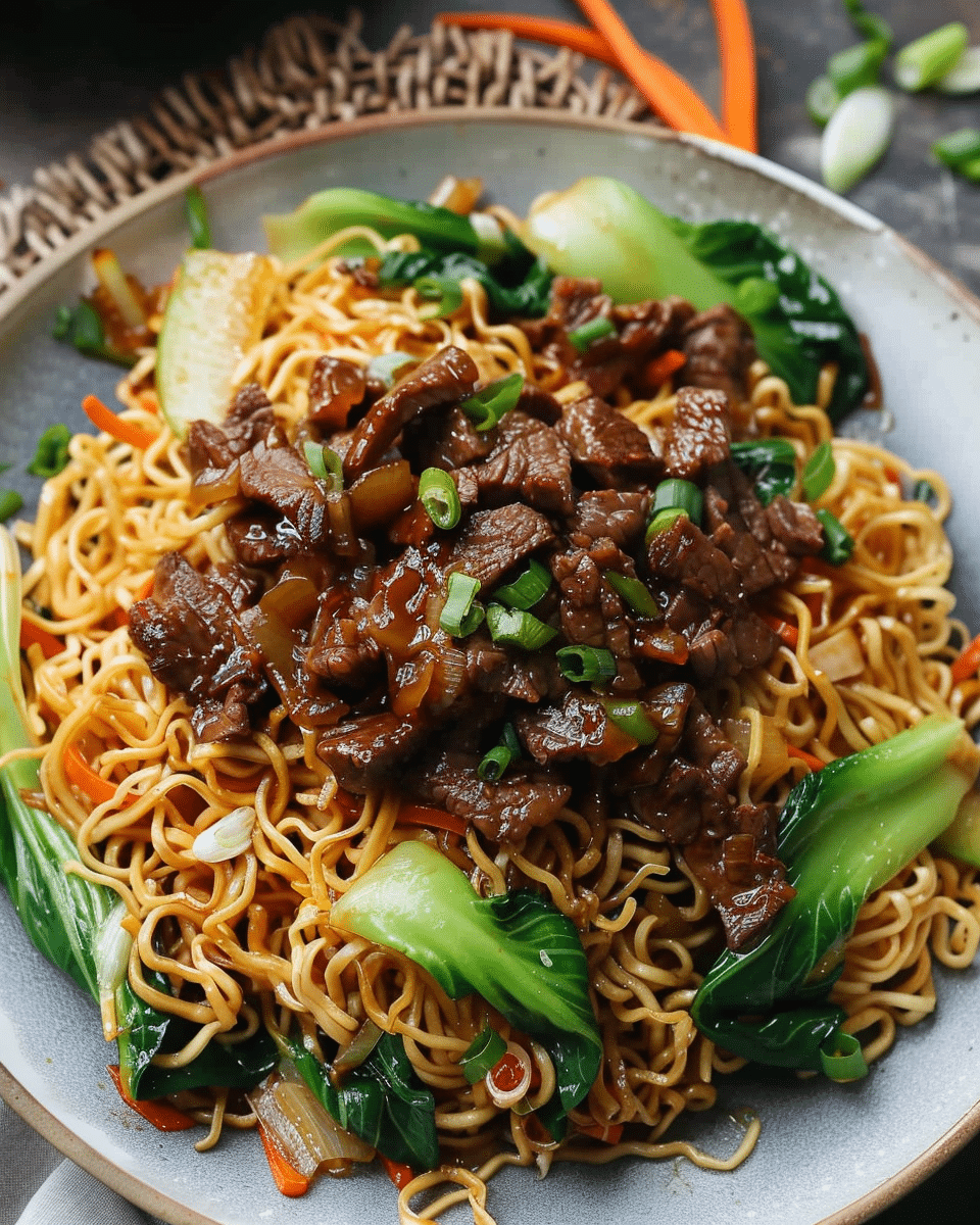 Beef Pan-Fried Noodles