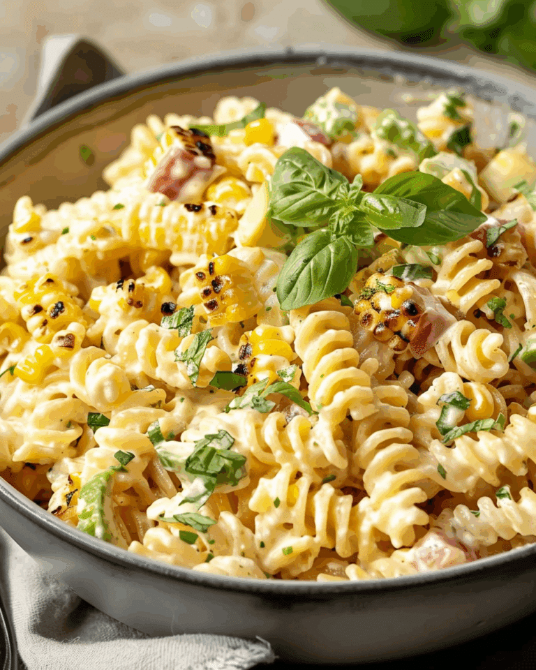 Creamy Street Corn Pasta Salad