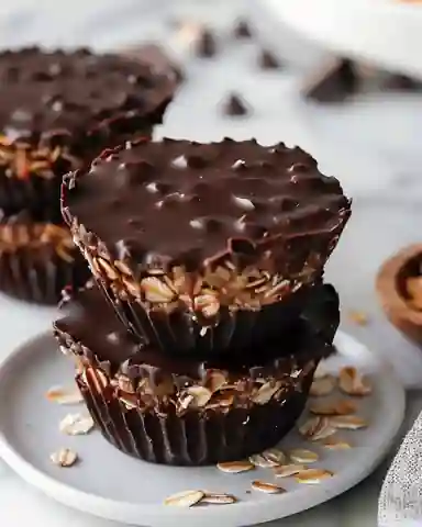 Decadent Dark Chocolate Oatmeal Cups