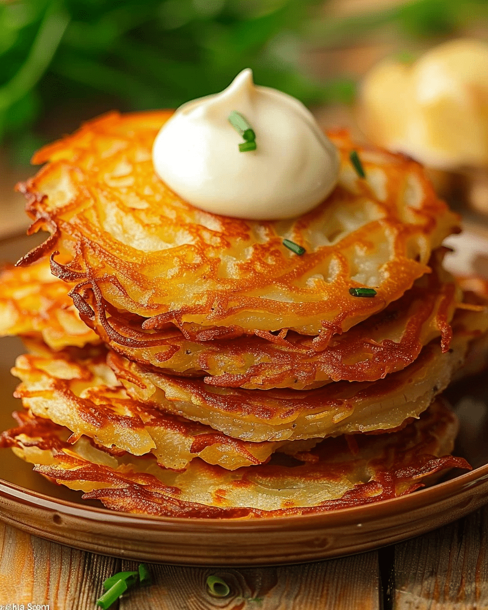 Crispy Potato Onion Pancakes Recipe