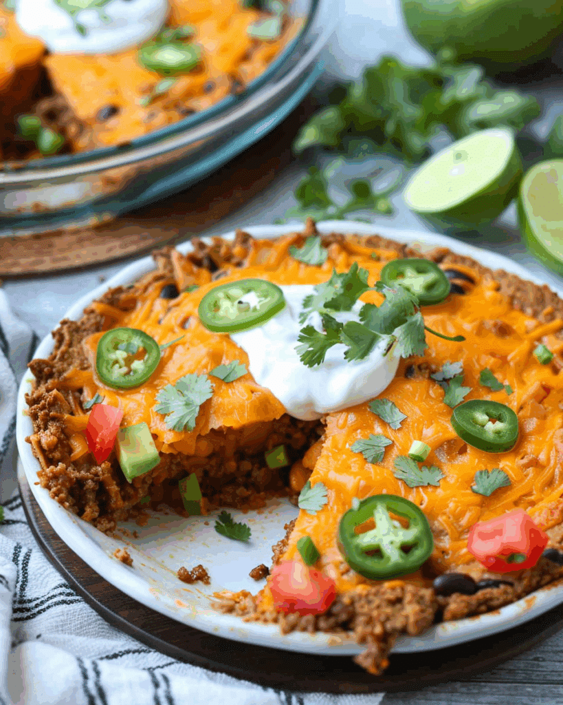 Crustless Keto Taco Pie