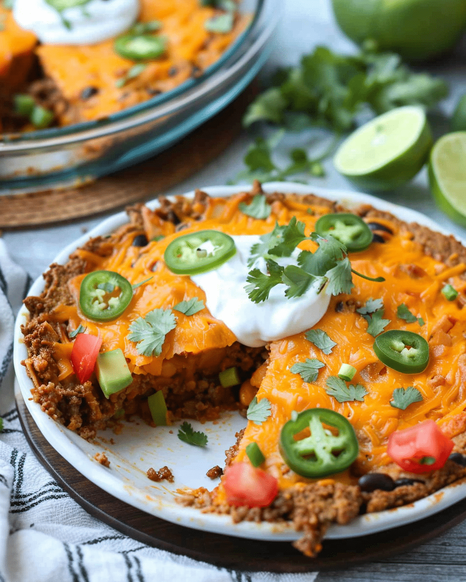 Crustless Keto Taco Pie