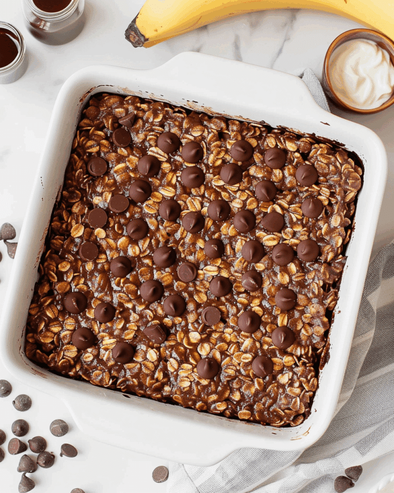 Easy Chocolate Baked Oats