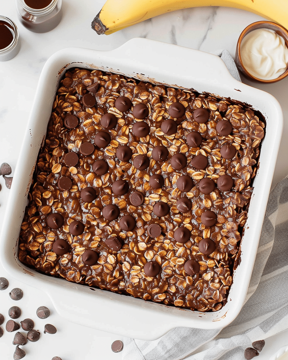 Easy Chocolate Baked Oats