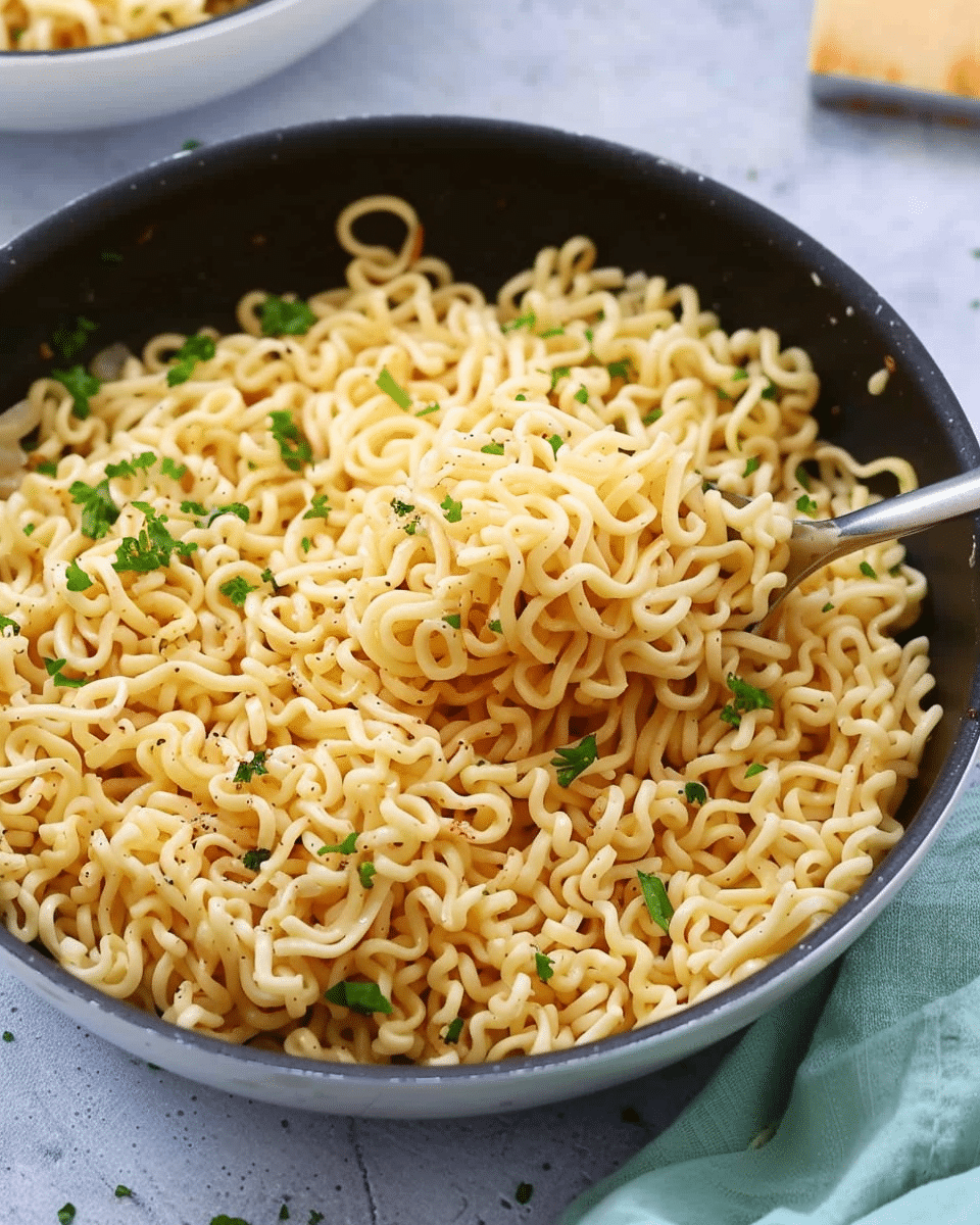 Garlic Butter Ramen Noodles