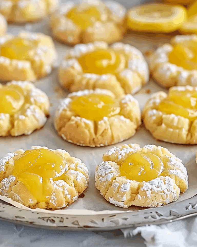Lemon Curd Thumbprint Cookies
