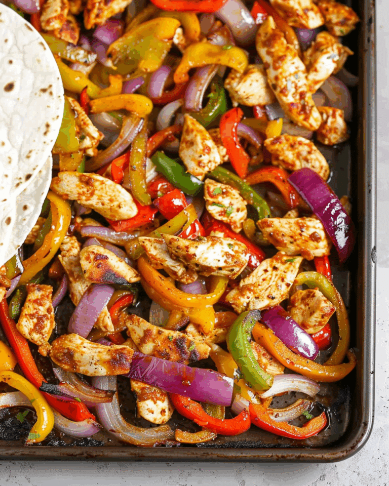Sheet Pan Chicken Fajitas
