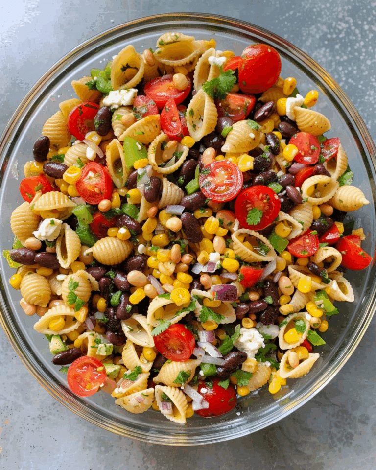 Cowboy Caviar Pasta Salad
