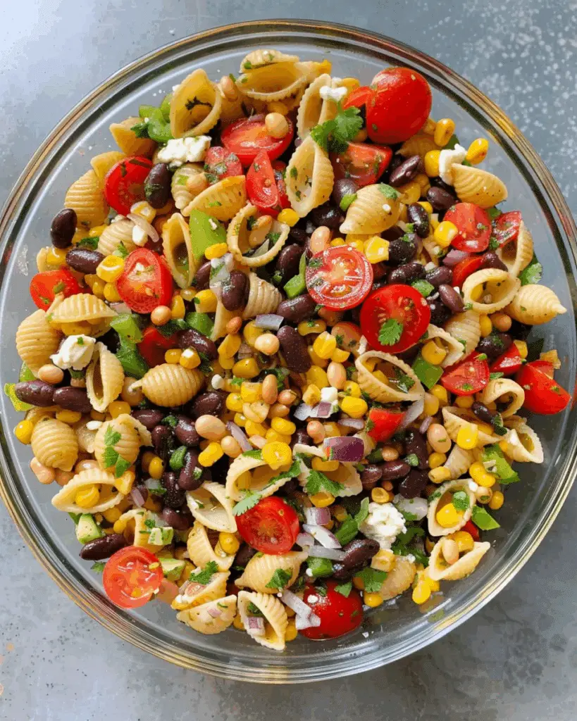 Cowboy Caviar Pasta Salad