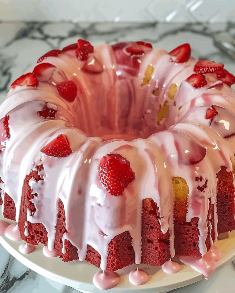 Homemade Strawberry Cream Cheese Pound Cake